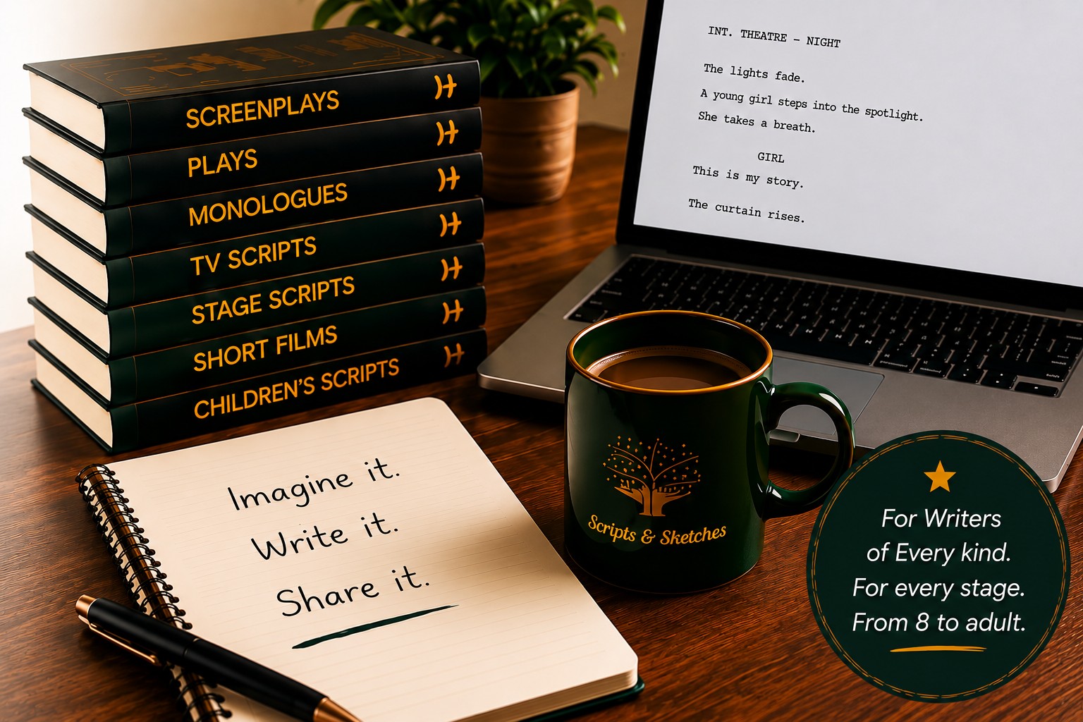 Scripts & Sketches — where stories begin.
